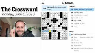 I knew I could do it | NYT New York Times Monday Crossword June 1, 2026