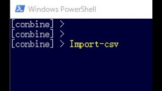 Combine csv files using powershell.
