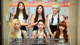 Special message to allkpop fans and readers from Hello Venus!