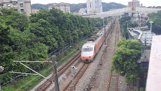 台鐵推拉式自強號E1000型 通過鶯歌老街天橋往桃園火車站