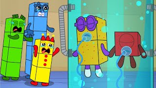 Poor Numberblocks 1 and Numberblocks 2!!! What happened???? - Numberblocks Funny Animation