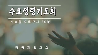 광양제일교회 수요성령기도회 실황(22.2.23) - 교사 세미나