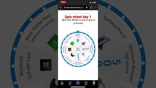 Microsoft rewards spin wheel #microsoft #microsoftrewards #wheelspins #wheelspin