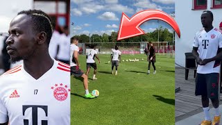 Sadio Mane first Training Session with Bayern Munich