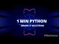 Python Sort Method: Sorting Made Simple - 1 Minute Python Tutorial || Python Tips and Tricks