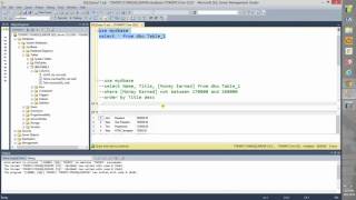 SQL Query Between and Not Between Clause