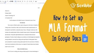 Setting up MLA Format Paper in Google Docs Step-by-Step (2020) | Scribbr 🎓