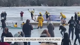 Special Olympics MI hosts polar plunge at Turk Lake