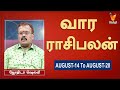 வார ராசி பலன் (14-08-2022 முதல் 20-08-2022) | ஜோதிடர் ஷெல்வீ | Astrologer Shelvi | ஜோதிட நேரம்