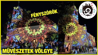 Fényfestés a kapolcsi templomon - Művészetek Völgye Fesztiválon 2021