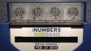Midday Numbers Game Drawing: Friday, February 27, 2015