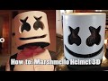 How To Create DJ Marshmello Helmet 3D with lighting on budget!