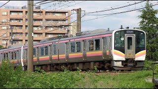 E129系A31+B14編成信越本線上り普通446M【4K】