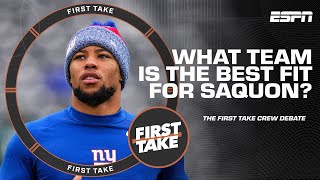 What team is the BEST FIT for Saquon Barkley: Texans, Bears or Giants? 🤔 | First