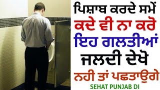 ਪਿਸ਼ਾਬ ਕਰਦੇ ਸਮੇਂ ਨਾ ਕਰੋ ਇਹ 4 ਗਲਤੀਆਂ-| Punjabi Health Tips | SEHAT PUNJAB DI