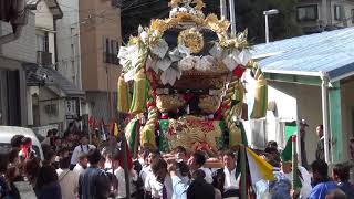 ’１８坊勢島　恵美酒神社秋季例大祭・昼宮　宮入り①