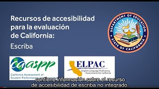 (Español) CA Accessibility Resource: Scribe