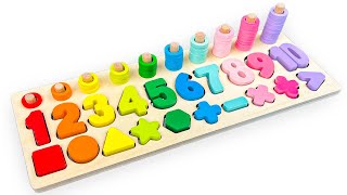 Best Learning Numbers, Shapes \u0026 Counting 1 - 10 | Preschool Toddler Learning Toy Video