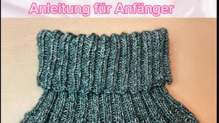 Kragenschal ganz einfach #stricken für Kinder und Erwachsenen