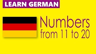 Learn German - Numbers from 11 to 20