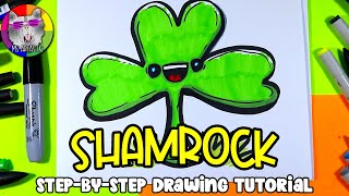 Draw a Shamrock! St. Patrick's Day Shamrock Drawing Art Lesson for KIDS!