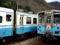 2008.01.16　土讃線箸蔵駅に、キハ58系普通列車が到着