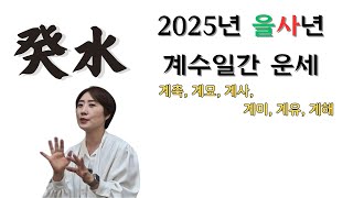 을사년(乙巳年) 계수(癸水)일간 신년운세입니다.