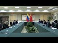 Chinese State Councilor and Foreign Minister Wang Yi meets with Venezuelan FM Carlos Faria