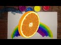 diy rainbow ცისარტყელას ფერებით და სიმღერით დახატვა easy art for kids