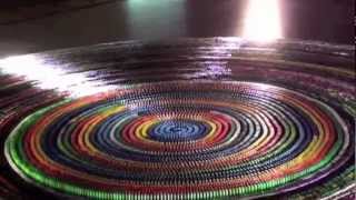 World Record: Most dominoes toppled in a spiral (30,000) complete Toppling