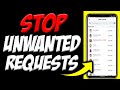 How To Disable Unwanted Add Requests on Snapchat 👻| Stop Strangers From Adding You on Snapchat