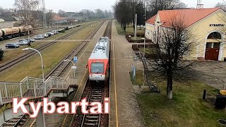 Lithuania's border with Russia. Kybartai railway station. Train to Kaunas