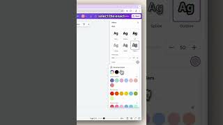 Create a bubble text effect in Canva