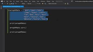 Python: How to Sort Arrays In Ascending and Descending Order (String and Int Arrays)