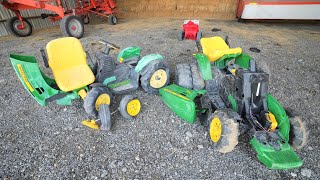 Our little tractors got crushed on accident