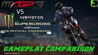 Supercross The Game VS MXGP3 Comparison Video