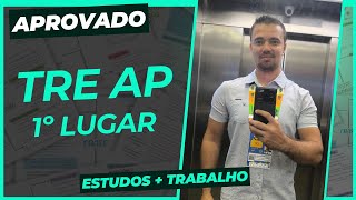 Aprovado em 1º lugar TRE AP | Entrevista