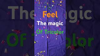 Watch till the end for the feel of magic in tricolor #republicday #craft  #26january #india #flag