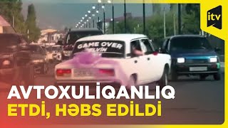 Toy karvanında avtoxuliqanlıq edib, görüntüləri paylaşan sürücü həbs olunub