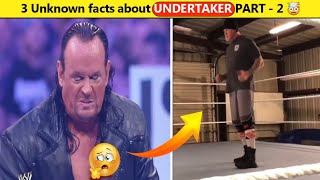 3 Unknown facts about Undertaker 🤯 | PART - 2 | OMG 😱 | #shorts #ytshorts
