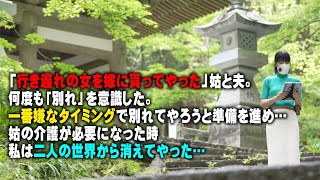 【スカッと】｢行き遅れの女を嫁に貰ってやった｣姑と夫。何度も「別れ」を意識した。一番嫌なタイミングで別れてやろうと準備を進め…姑の介護が必要になった時私は二人の世界から消えてやった…