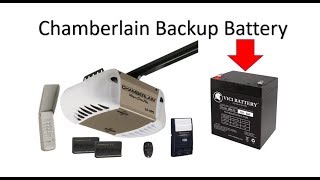 How to change the backup battery on your chamberlain garage door opener