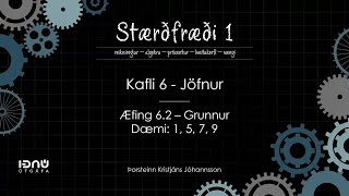 Æfing 6.2 - Grunnur - Jöfnur