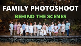 Large Group Family Photoshoot Behind the Scenes | Natural Light Pictures From Camera Perspective