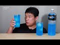 운동하고 파워에이드 마셨습니다. 음료수 먹방 drink powerade