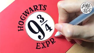 Draw Hogwarts Express: Platform 9 3/4