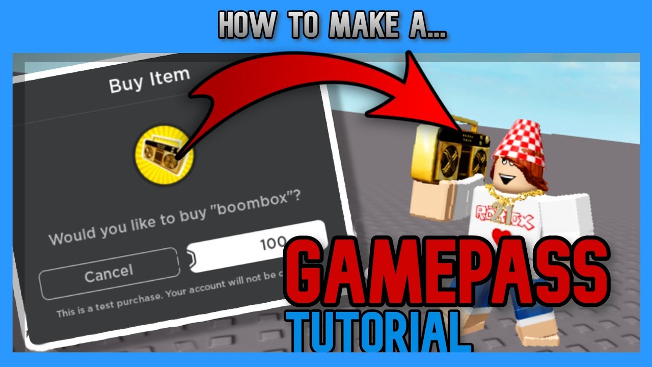 How To Make A Gamepass On Roblox | Roblox Studio Scripting Tutorial ...