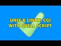 Unix & Linux: CGI with Shell Script
