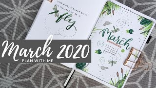 Plan With Me || March 2020 Bullet Journal Setup