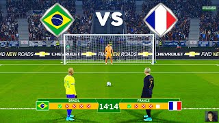 Brazil Vs France - Penalty Shootout 2023 | Neymar vs Mbappe | eFootball PES Gameplay